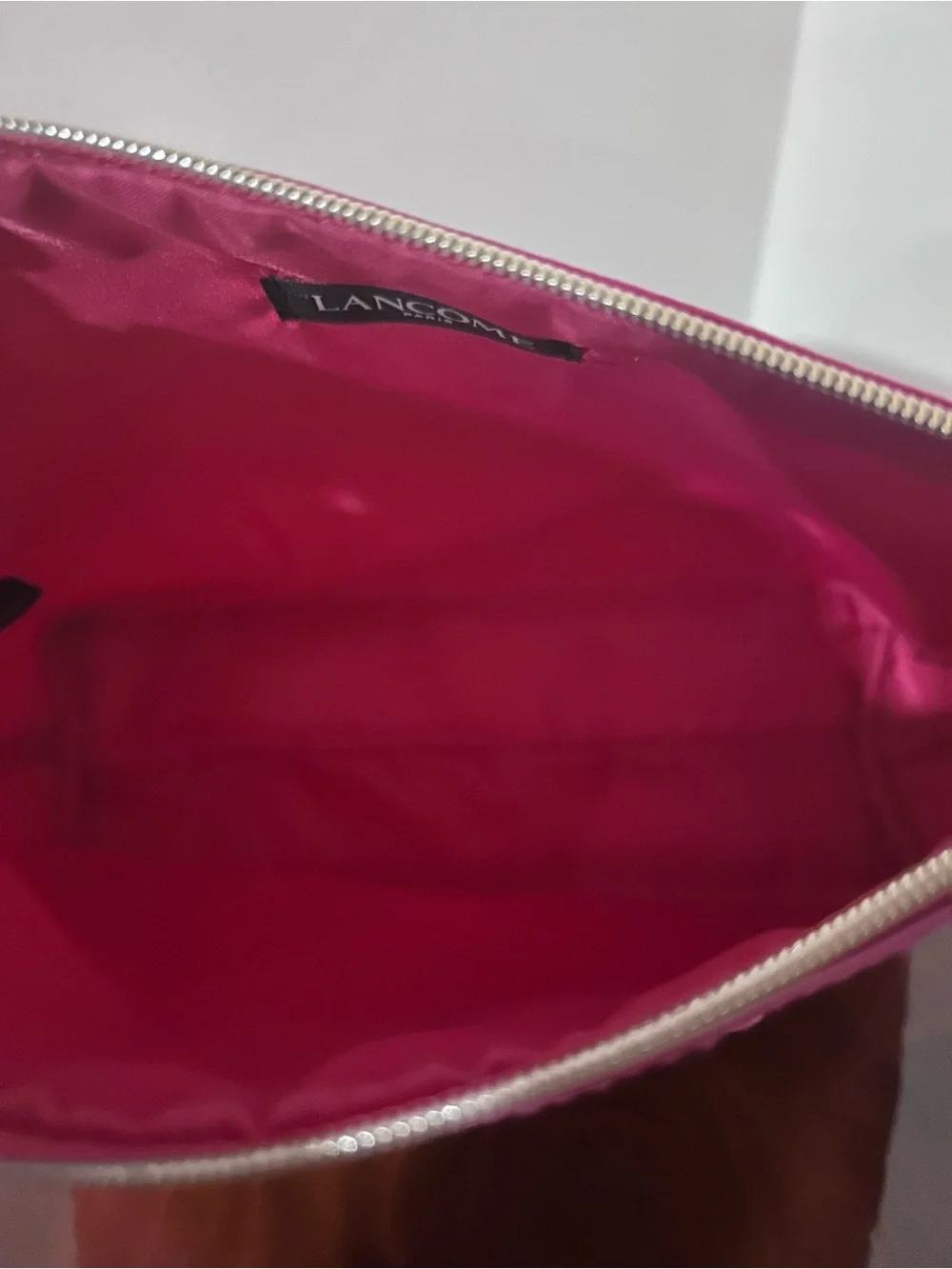 NWOT Fuchsia Cosmetic Pouch - Sleek Travel Makeup Bag